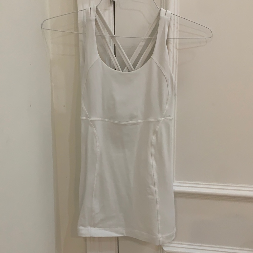 Lululemon size 4 white tank